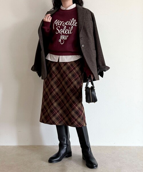 fredy emue(フレディエミュ)の「ハートグラフィックロゴスウェットプルオーバー(スウェット・レディース・ボルドー/ライトグレー/ブルー系その他・38)」の5枚目の写真