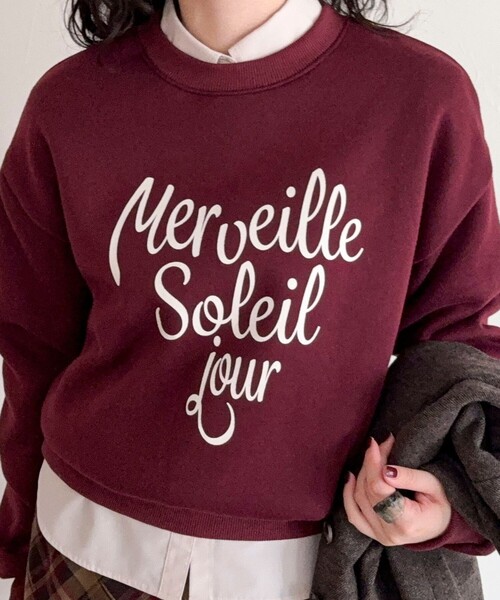 fredy emue(フレディエミュ)の「ハートグラフィックロゴスウェットプルオーバー(スウェット・レディース・ボルドー/ライトグレー/ブルー系その他・38)」の10枚目の写真