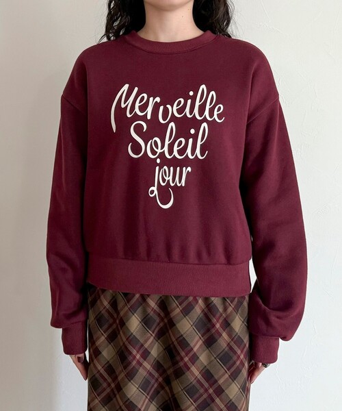 fredy emue(フレディエミュ)の「ハートグラフィックロゴスウェットプルオーバー(スウェット・レディース・ボルドー/ライトグレー/ブルー系その他・38)」の13枚目の写真