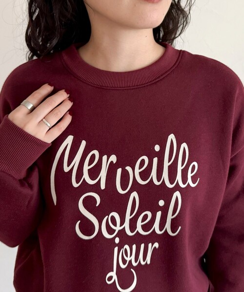 セール】ハートグラフィックロゴスウェットプルオーバー（スウェット