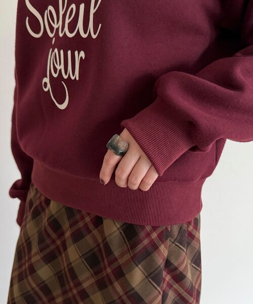 セール】ハートグラフィックロゴスウェットプルオーバー（スウェット