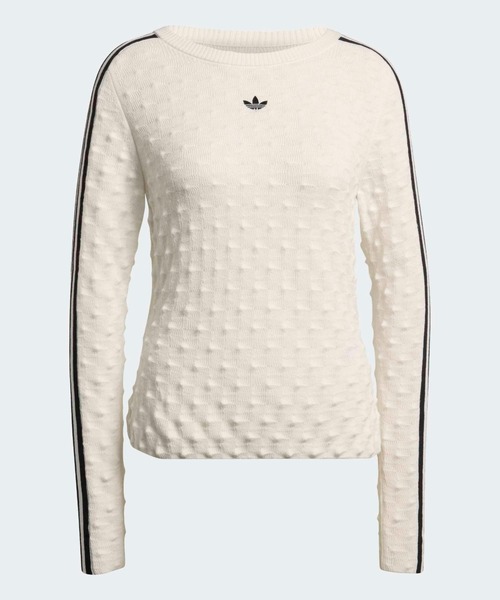 adidas(アディダス)の「adidas/アディダス SLIM LS TEE ウールスパイクニット スウェット 2026年 夏 夏服(スウェット・レディース・ブラック/ホワイト・L/M/S/XS)」の11枚目の写真