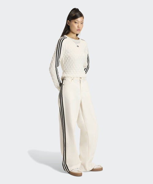 adidas(アディダス)の「adidas/アディダス SLIM LS TEE ウールスパイクニット スウェット 2026年 夏 夏服(スウェット・レディース・ブラック/ホワイト・L/M/S/XS)」の9枚目の写真