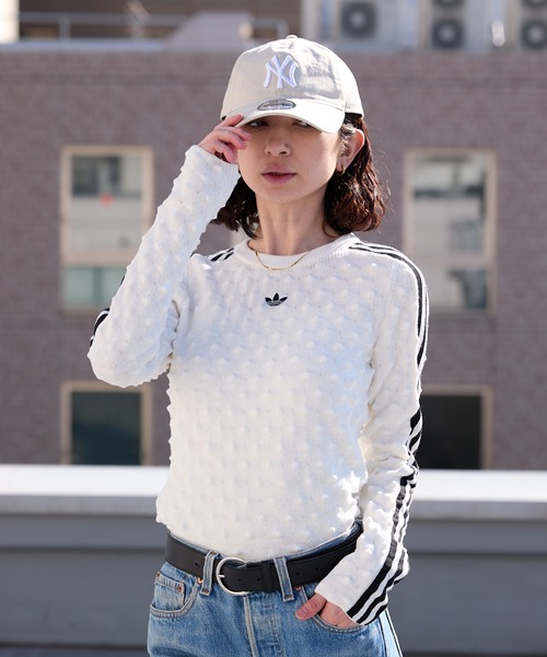 adidas(アディダス)の「adidas/アディダス SLIM LS TEE ウールスパイクニット スウェット 2026年 夏 夏服(スウェット・レディース・ブラック/ホワイト・L/M/S/XS)」の15枚目の写真