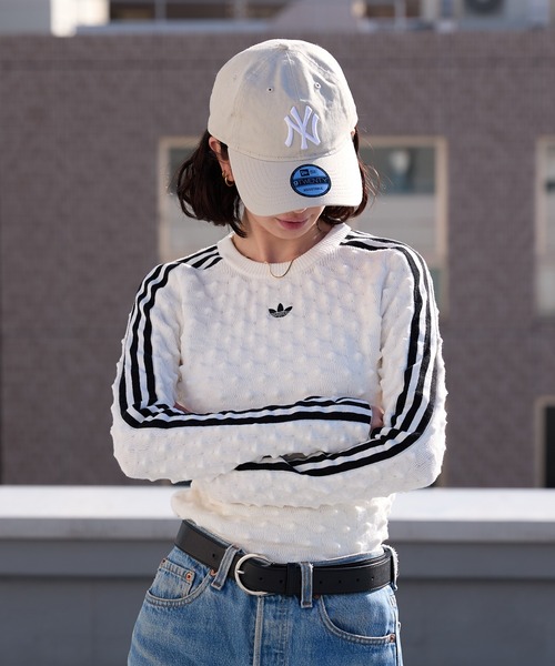 adidas(アディダス)の「adidas/アディダス SLIM LS TEE ウールスパイクニット スウェット 2026年 夏 夏服(スウェット・レディース・ブラック/ホワイト・L/M/S/XS)」の16枚目の写真
