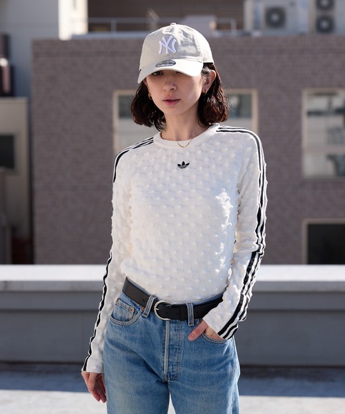 adidas(アディダス)の「adidas/アディダス SLIM LS TEE ウールスパイクニット スウェット 2026年 夏 夏服(スウェット・レディース・ブラック/ホワイト・L/M/S/XS)」の18枚目の写真