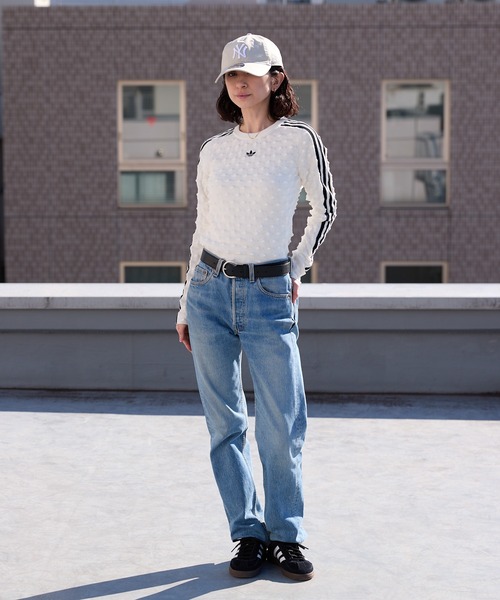 adidas(アディダス)の「adidas/アディダス SLIM LS TEE ウールスパイクニット スウェット 2026年 夏 夏服(スウェット・レディース・ブラック/ホワイト・L/M/S/XS)」の19枚目の写真