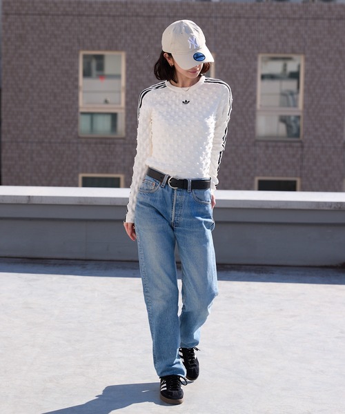 adidas(アディダス)の「adidas/アディダス SLIM LS TEE ウールスパイクニット スウェット 2026年 夏 夏服(スウェット・レディース・ブラック/ホワイト・L/M/S/XS)」の21枚目の写真