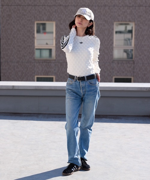 adidas(アディダス)の「adidas/アディダス SLIM LS TEE ウールスパイクニット スウェット 2026年 夏 夏服(スウェット・レディース・ブラック/ホワイト・L/M/S/XS)」の22枚目の写真