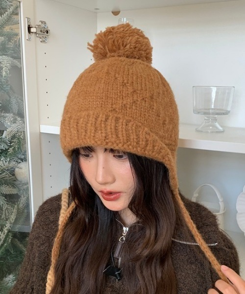 ベーシックボンボンニットキャップ（ニットキャップ/ビーニー）｜Vipoa