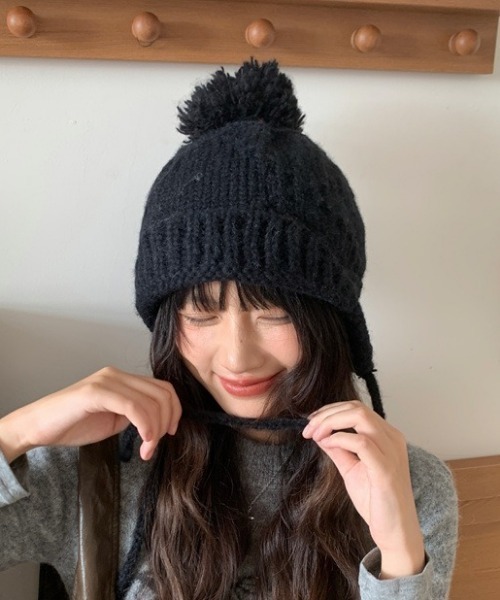 ベーシックボンボンニットキャップ（ニットキャップ/ビーニー）｜Vipoa