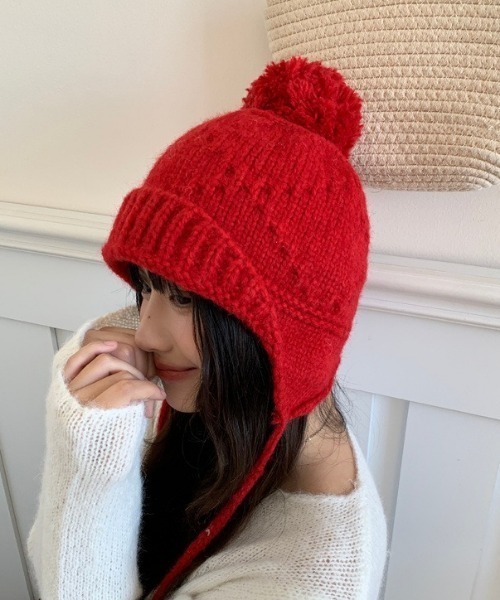 ベーシックボンボンニットキャップ（ニットキャップ/ビーニー）｜Vipoa