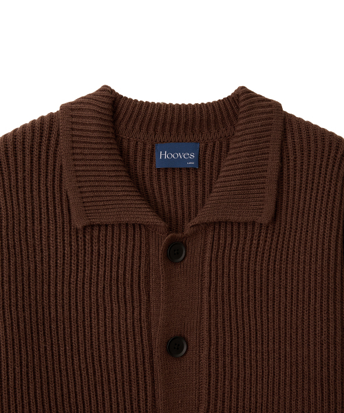 HOOVES（フーブス）の「ヘビー二重ウールカラーガーディガン[ブラウン]（カーディガン/ボレロ・メンズ・その他・MEDIUM/LARGE）」の3枚目の写真