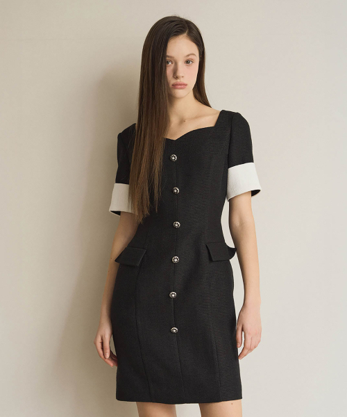 JULIY&CALLA(ジュリー&カラー)の「25SS カラー110ワンピースミドルトンワンピース ブラック(ワンピース・レディース・その他・SMALL)」の3枚目の写真