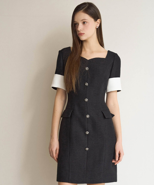 JULIY&CALLA(ジュリー&カラー)の「25SS カラー110ワンピースミドルトンワンピース ブラック(ワンピース・レディース・その他・SMALL)」の5枚目の写真