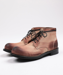 BRENOWELT（ブレノヴェルト）の「802 バーニシングヌバック 4インチワークチャカ グッドイヤーウェルト 半紅底（ブーツ）」