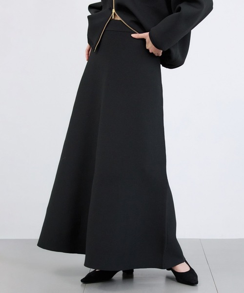 BARNYARDSTORM(バンヤードストーム)の「BARNYARDSTORM / ニットフレアスカート <セットアップ対応>【WEB限定】(スカート・レディース・ネイビー/ベージュ/ブラック・FREE)」の4枚目の写真