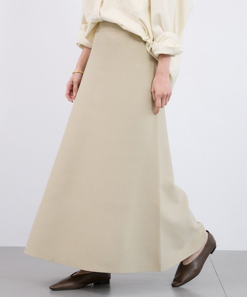 BARNYARDSTORM(バンヤードストーム)の「BARNYARDSTORM / ニットフレアスカート <セットアップ対応>【WEB限定】(スカート・レディース・ネイビー/ベージュ/ブラック・FREE)」の7枚目の写真