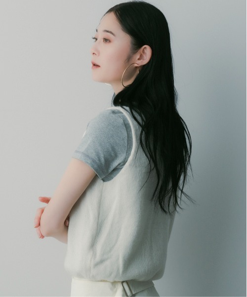 SERENO（セレーノ）の「ウールニットベスト（ベスト・レディース・トップグレー/ライトグレー/ホワイト/グレー・ONESIZE）」の14枚目の写真