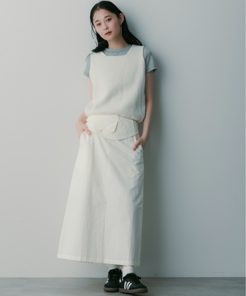 SERENO（セレーノ）の「ウールニットベスト（ベスト・レディース・トップグレー/ライトグレー/ホワイト/グレー・ONESIZE）」の16枚目の写真