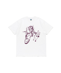 サイバーガール 半袖Tシャツ (ホワイト)