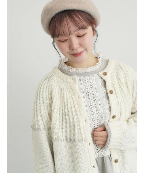 Samansa Mos2(サマンサ モスモス)の「前立てレース切替ブラウス(シャツ/ブラウス・レディース・ベージュ/グレー/オフホワイト/ブラック・F)」の11枚目の写真