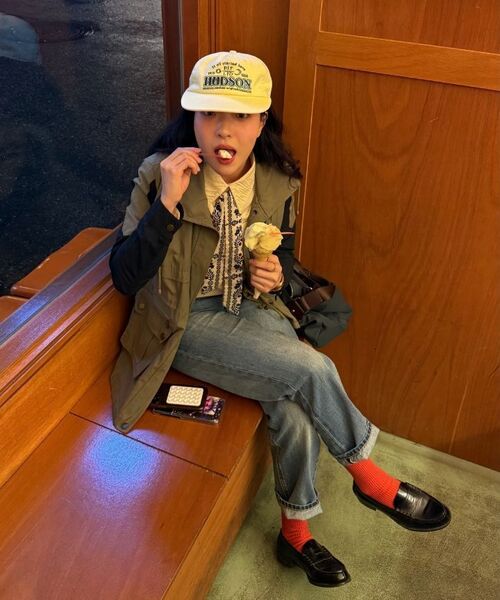 PENFIELD（ペンフィールド）の「ウィメンズ 1975 ウォッシュドセルビッジジンスカイブルー_FR1WP03U（デニムパンツ・レディース・スカイブルー・FREE）」の7枚目の写真