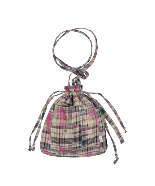 THECOLDESTMOMENT(ザコールデストモーメント)の「TCM vintage check pouch bag (purple)(メッセンジャーバッグ・レディース・その他・ONE SIZE)」の3枚目の写真