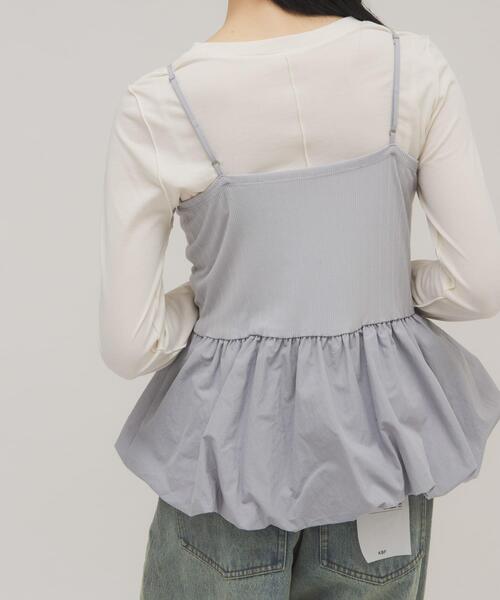 KBF(ケイビーエフ)の「バルーンビスチェSETトップス(Tシャツ/カットソー・レディース・イエロー系その他/グレー系その他/ホワイト系その他・ONE)」の7枚目の写真