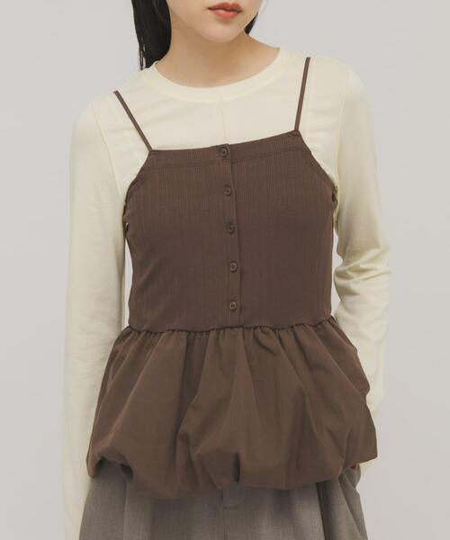 KBF(ケイビーエフ)の「バルーンビスチェSETトップス(Tシャツ/カットソー・レディース・イエロー系その他/グレー系その他/ホワイト系その他・ONE)」の13枚目の写真