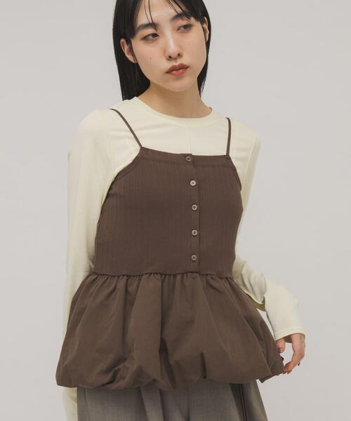 KBF(ケイビーエフ)の「バルーンビスチェSETトップス(Tシャツ/カットソー・レディース・イエロー系その他/グレー系その他/ホワイト系その他・ONE)」の15枚目の写真