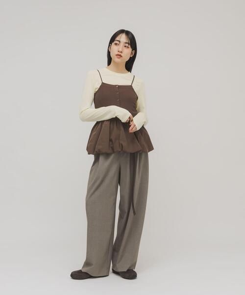 KBF(ケイビーエフ)の「バルーンビスチェSETトップス(Tシャツ/カットソー・レディース・イエロー系その他/グレー系その他/ホワイト系その他・ONE)」の17枚目の写真