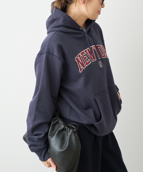 Deuxieme Classe(ドゥーズィエムクラス)の「BTN 21 Hoodie スウェット(パーカー・レディース・ネイビー・FREE)」の12枚目の写真