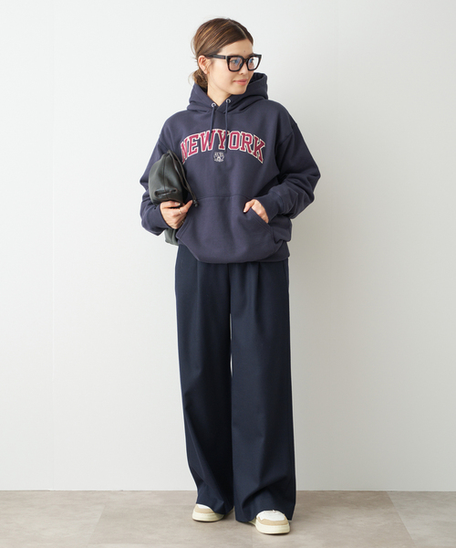 Deuxieme Classe(ドゥーズィエムクラス)の「BTN 21 Hoodie スウェット(パーカー・レディース・ネイビー・FREE)」の15枚目の写真