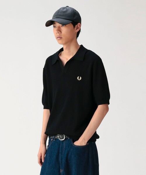 FRED PERRY（フレッドペリー）の「【別注】FRED PERRY / Skipper Knit Polo Shirt（ポロシャツ・メンズ・ブラック/ブルー系その他3・X-LARGE/LARGE/MEDIUM/SMALL）」の16枚目の写真