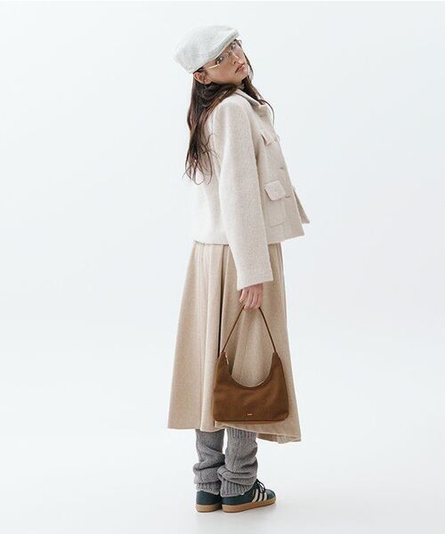 MUSINSA STANDARD WOMAN（ムシンサスタンダードウーマン）の「ウィメンズウールテンセルスリムタートルネック長袖Tシャツ[セージ]（Tシャツ/カットソー・レディース・その他・X-SMALL/SMALL/MEDIUM/LARGE）」の9枚目の写真