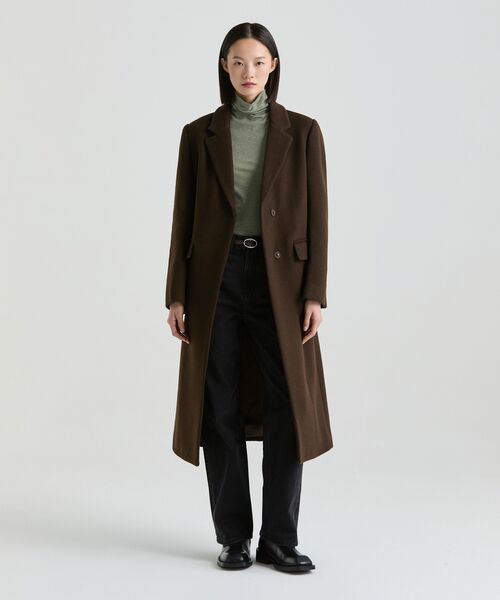 MUSINSA STANDARD WOMAN（ムシンサスタンダードウーマン）の「ウィメンズウールテンセルスリムタートルネック長袖Tシャツ[セージ]（Tシャツ/カットソー・レディース・その他・X-SMALL/SMALL/MEDIUM/LARGE）」の2枚目の写真