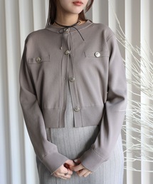 YENNA | 【 2026 SS 新作 】金釦コンパクトカーディガン(カーディガン/ボレロ)