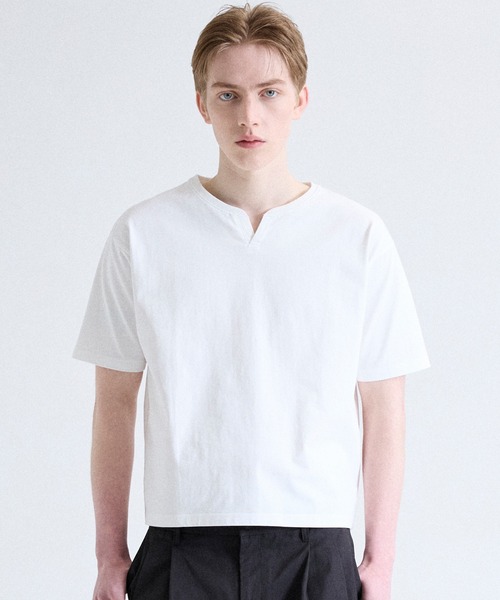 Parts Lab.（パーツラボ）の「【Parts Lab.】Functional Cool V-Crewneck Tee / 機能性VネッククルーネックTシャツ（接触冷感＋吸水速乾）（Tシャツ/カットソー・メンズ・ブラック/ホワイト・L/M/S）」の5枚目の写真