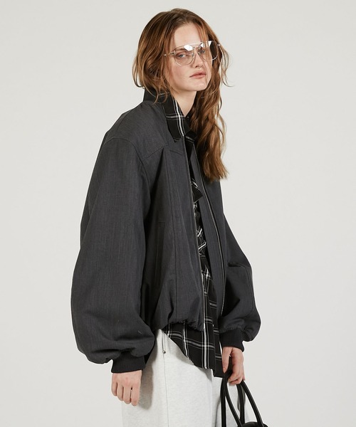 PRANK PROJECT(プランクプロジェクト)の「【2026Spring Pre-Order】スーチングブルゾン / Suiting Blouson(ブルゾン・レディース・ブラック・FREE)」の14枚目の写真