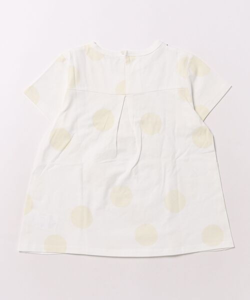 zuppa di zucca（ズッパ デ ズッカ）の「切替えドット半袖Tシャツ（Tシャツ/カットソー・キッズ・オフホワイト・130cm/120cm）」の2枚目の写真