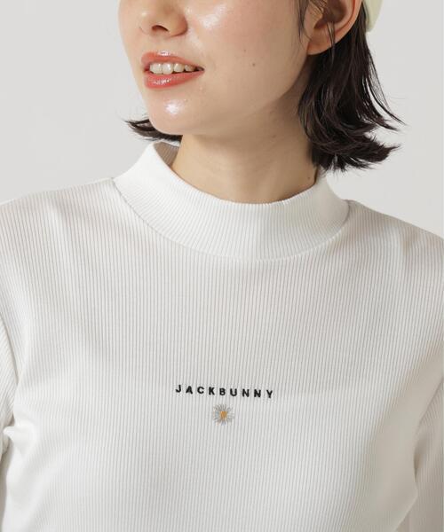 Jack Bunny!!(ジャックバニー)の「【Jack Bunny!!】ブライトプレーティングテレコ長袖モックネックカットソー(Tシャツ/カットソー・レディース・ブルー/ホワイト/ピンク・SMALL/MEDIUM/LARGE)」の20枚目の写真