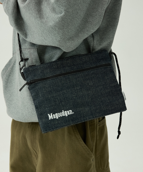 MAGOODGAN（メックウッドガン）の「バケット9113ノンフェイドデニムサコシュミニバッグ（メッセンジャーバッグ・レディース・その他・FREE）」の3枚目の写真