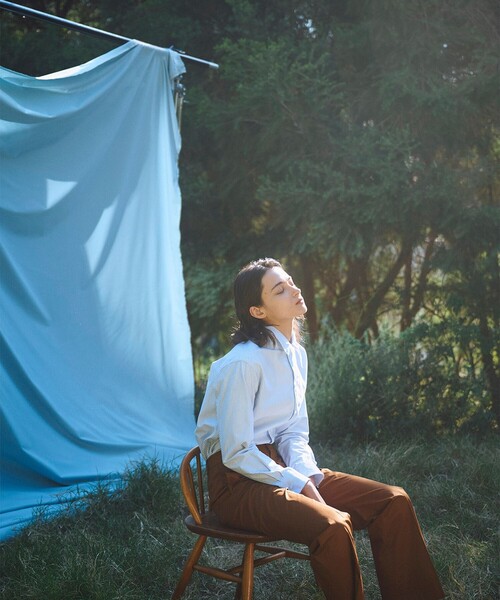 Demi-Luxe BEAMS（デミルクス ビームス）の「AK+1 / コットン オックス シャツ（シャツ/ブラウス・レディース・ピンク/ストライプ・38/36）」の3枚目の写真