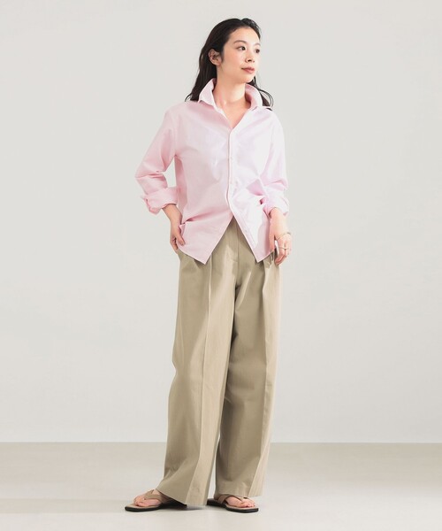 Demi-Luxe BEAMS（デミルクス ビームス）の「AK+1 / コットン オックス シャツ（シャツ/ブラウス・レディース・ピンク/ストライプ・38/36）」の5枚目の写真