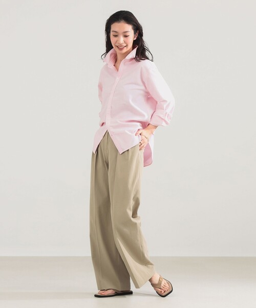 Demi-Luxe BEAMS（デミルクス ビームス）の「AK+1 / コットン オックス シャツ（シャツ/ブラウス・レディース・ピンク/ストライプ・38/36）」の6枚目の写真