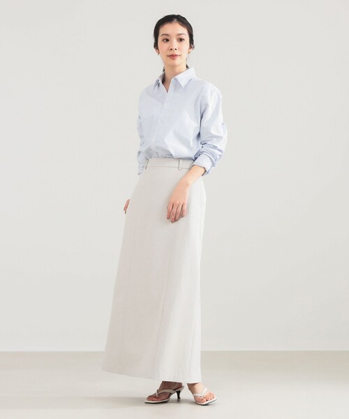 Demi-Luxe BEAMS（デミルクス ビームス）の「AK+1 / コットン オックス シャツ（シャツ/ブラウス・レディース・ピンク/ストライプ・38/36）」の7枚目の写真