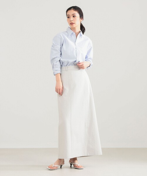 Demi-Luxe BEAMS（デミルクス ビームス）の「AK+1 / コットン オックス シャツ（シャツ/ブラウス・レディース・ピンク/ストライプ・38/36）」の8枚目の写真