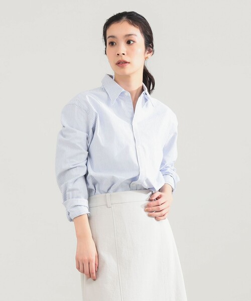 Demi-Luxe BEAMS（デミルクス ビームス）の「AK+1 / コットン オックス シャツ（シャツ/ブラウス・レディース・ピンク/ストライプ・38/36）」の13枚目の写真