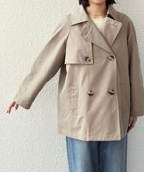 SHIPS Colors:キルティング ライナー ショート トレンチ SHIPS（シップス） SHIPS Colors:キルティング ライナー ショート